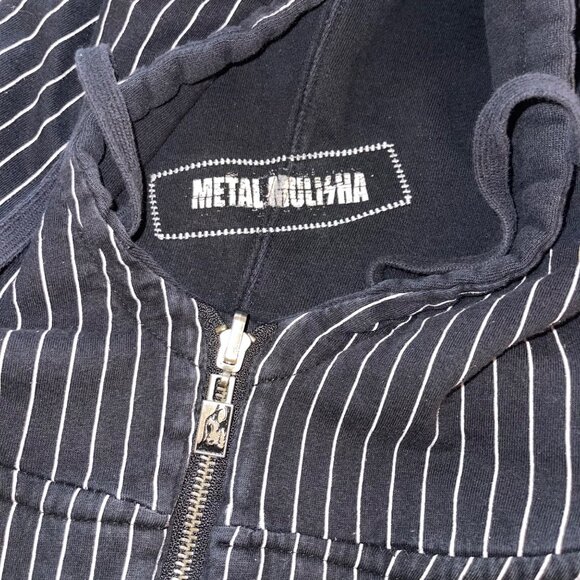 Metal Mulisha Vintage Mens Jacket Size Large Black War Paint Reversible Rare - Picture 15 of 16